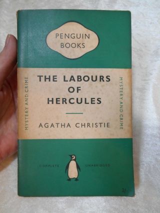 Vintage 1953 1st Ed Penguin Book Agatha Christie The Labours Of Hercules / Crime