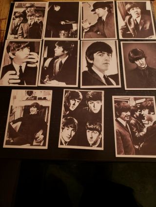 33 Vintage Beatles Trading Cards Partial Set Hard Days Night