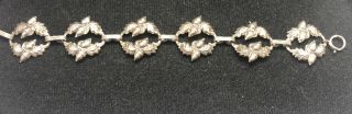 Vintage Danecraft Sterling Silver Oak Leaf / Acorn Bracelet 2