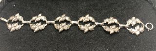 Vintage Danecraft Sterling Silver Oak Leaf / Acorn Bracelet 3