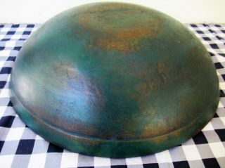 Antique Dough Bowl Large 18 " Round Wood Primitive Country Rimmed,  Vintage Paint