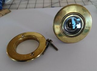 Vintage Brass Door Wide Angle Swivel Eye Peep Hole