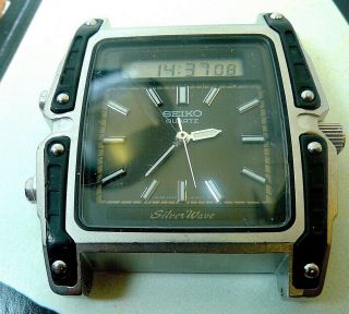 Vintage Seiko James Bond 007 Seiko H357 - 5210 Analog Lcd Watch Rare Collectable