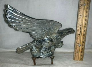 Antique Flying Eagle Hood Ornament Emblem Radiator Cap Vintage Car Auto Gas Oil