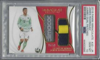 James Rodriguez 2018 Immaculate Dual Logo Climacool Tag Patch /50 Psa 10 Pop 1/1