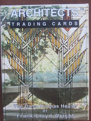 Vintage Architect Trading Cards - Frank Lloyd Wright - Dana Thomas House