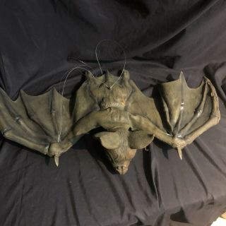 Vintage Halloween Prop Life Size Hog Nose Vampire Bat Latex Rubber Huge