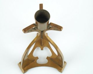 Antique 1900s K.  M.  Seifert & Co.  Art Nouveau Jugendstil brass candlestick 3