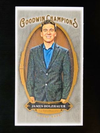 2020 James Holzhauer /8 Ssp Black Wood Lumberjack Mini Ud Goodwin Champions 26