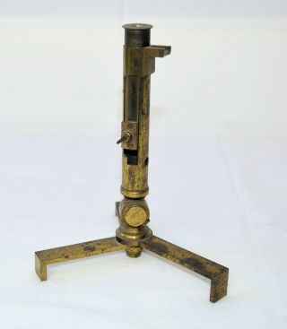 Old Brass Microscope Stand 18th / 19th C.