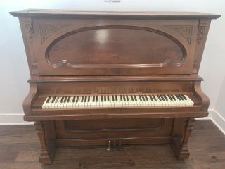Bush And Gerts Chicago Antique Stained Piano,  Circa 1910