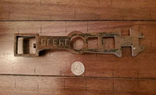 Old Antique Rare Variant 1 - 1/4 " John Deere Buggy Tractor Plow Wrench Implement