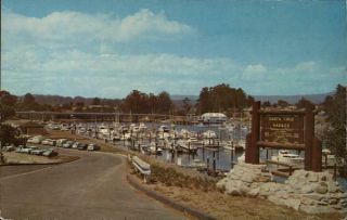 Santa Cruz Harbor,  Ca California Don Mar Sales Co.  Chrome Postcard Vintage