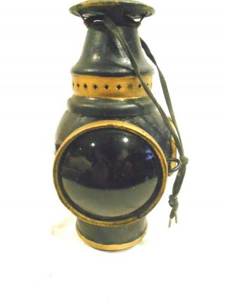 Vintage Adlake Railroad Lantern Red & Clear Lens