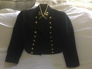 Vintage Us Naval Academy Midshipman Dress Tunic - Buttons & Lapel Pins