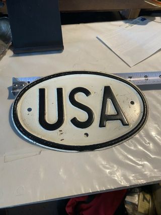 Vintage Usa License Plate Topper Service Men Overseas Army Navy Air Force