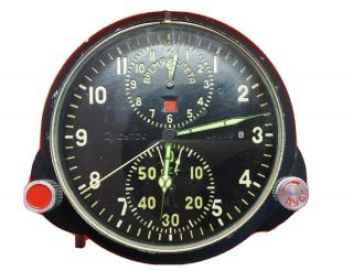 Military Chronograph Air Force Clock Achs 1 M Cockpit Ussr Russian 2 Days Flight