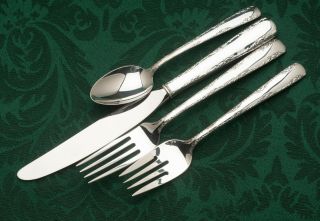 Camellia By Gorham Sterling Silver Individual 4 Piece Dinner Size Setting