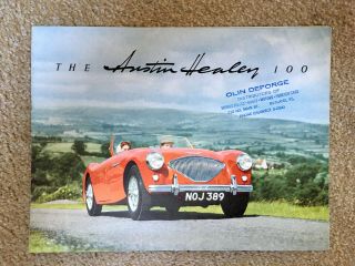 1954 Austin Healey 100 Car Sales Brochure 1040/usa & Canada/1