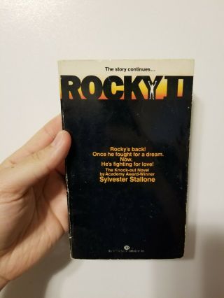 Vintage Rocky Ii Book - Sylvester Stallone - 1979 Movie Novelization