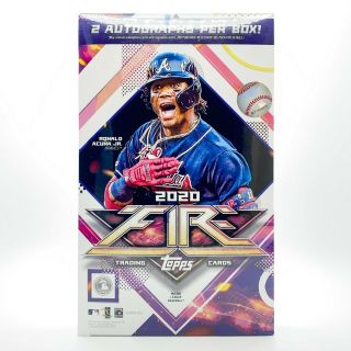 2020 Topps Fire Hobby Box 2 Autos Per In Hand Ready To Ship Luis Robert