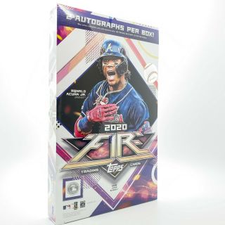 2020 TOPPS FIRE HOBBY BOX 2 AUTOS PER IN HAND READY TO SHIP LUIS ROBERT 3