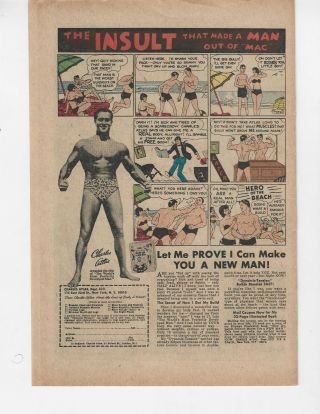 Charles Atlas The Insult Bodybuilding 1976 Vintage Cartoon Print Ad