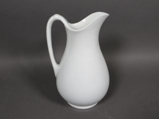 Antique C.  1860 J&g Meakin 12.  5 " White Ironstone Pitcher England Large