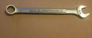 Vintage Craftsman Combination Sae Wrench 12 Pt.  3/4 " - Vv - 44701 Usa