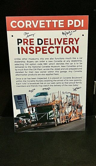 Sign From The Delivery Department Of The National Corvette Museum