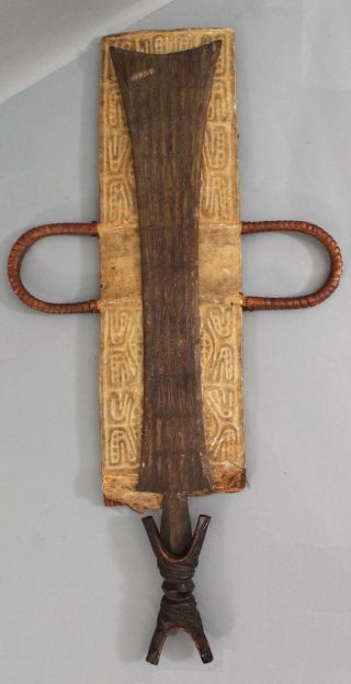 Antique Ilwoon War Sword & Scabbard,  Bushoong Tribe Congo Africa 2