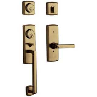 Baldwin 85385 Soho Two - Point Lock Handleset Left Hand Antique Brass