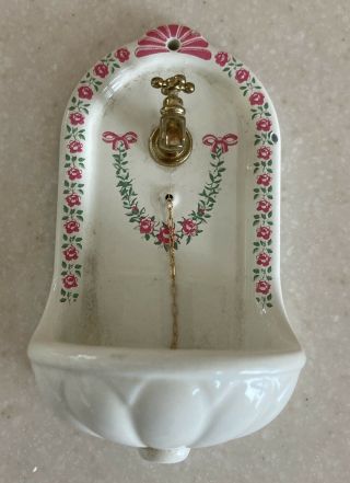 Bodo Hennig 1:12 Wall Hung Bathroom Sink For Miniature Dollhouse