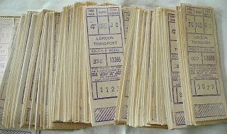 Bus Tickets: 500 London Transport " Long Gibsons ".  1950 