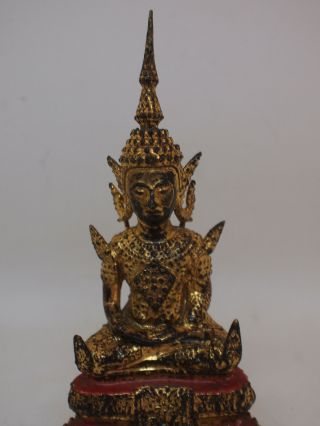 Thai Rattanakosin period gilt bronze Buddha 3