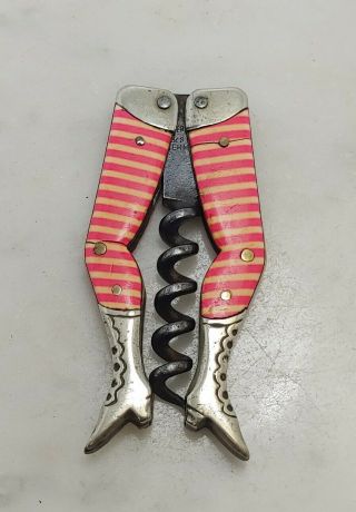 Antique Ladies Legs Corkscrew Made In Germany By L.  Wetersburg & Son