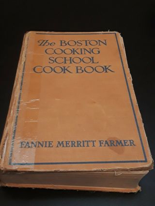 Vintage 1941 - The Boston Cooking School Cookbook Fannie Merritt Farmer