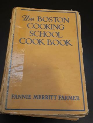 Vintage 1941 - THE BOSTON COOKING SCHOOL COOKBOOK Fannie Merritt Farmer 2