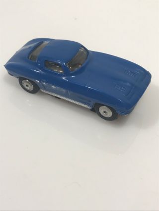 Vintage Lionel Ho Scale Slot Car Blue Chevy Corvette Stingray