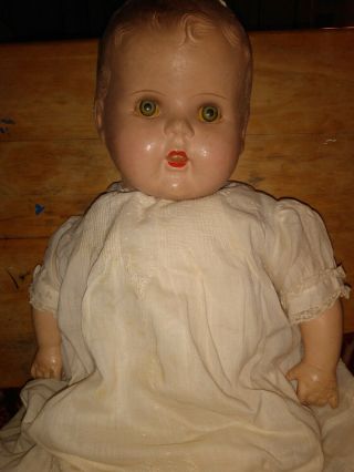 Vintage Antique Composition Cloth Mama? Baby Doll Large 24 "