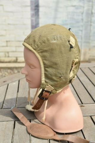 AIRPLANE WWII PILOT SUMMER FLIGHT CAP TYPE A - 9 LARGE AIR FORCE US ARMY 2
