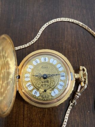 Vintage Arnex Swiss Made Golden - Color Pocket Watch (running)