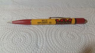 Vintage " Minneapolis Moline,  Mills Implement Co.  " Redipoint Mech Pencil