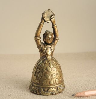 Antique Chinese Brass Figural Nodder Butler 