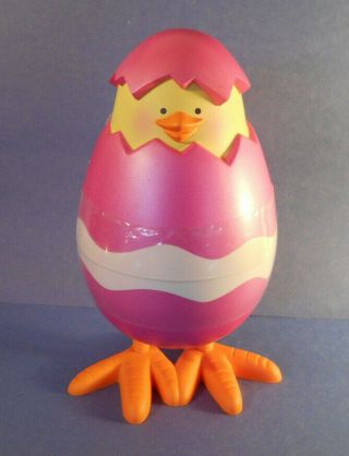 Hallmark Baby Chick In Egg Candy Dispenser - Easter Decoration Vtg