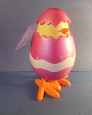 HALLMARK BABY CHICK IN EGG CANDY DISPENSER - Easter decoration vtg 2