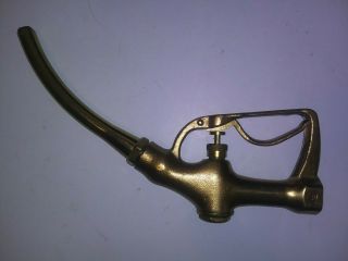 Antique Old Vintage Brass Buckeye 800 3x R Fuel Nozzle Handle Gas Pump Part Oil