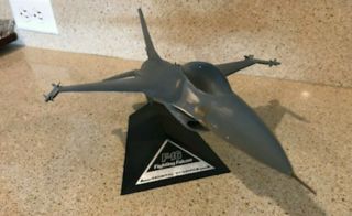 General Dynamics F - 16 Fighting Falcon Fighter Jet Shelf Collectors Model Stand