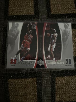 2005 - 2006 Upper Deck Dual Lebron James’s Michael Jordan LJMJ2 2