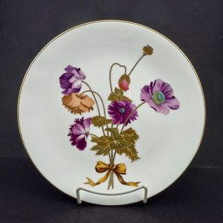 Antique Mintons Cabinet Plate,  Poppies